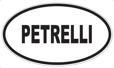 PETRELLI - Oval Sticker