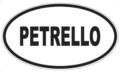 PETRELLO - Oval Sticker