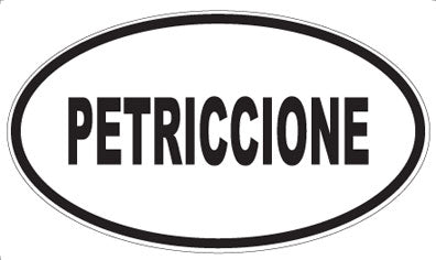 PETRICCIONE - Oval Sticker