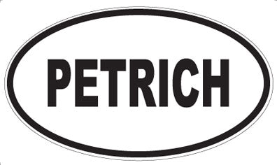 PETRICH - Oval Sticker