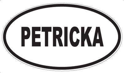 PETRICKA - Oval Sticker