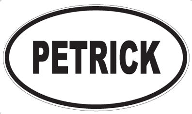PETRICK - Oval Magnet