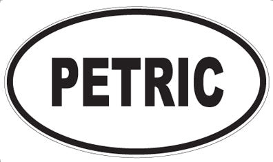 PETRIC - Oval Magnet