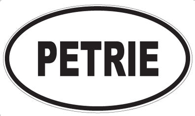 PETRIE - Oval Magnet