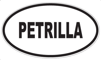 PETRILLA - Oval Magnet