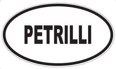 PETRILLI - Oval Sticker