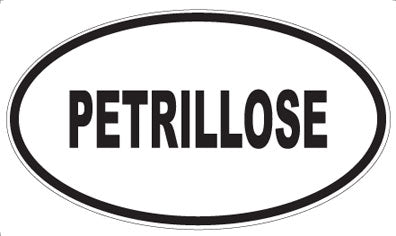 PETRILLOSE - Oval Sticker