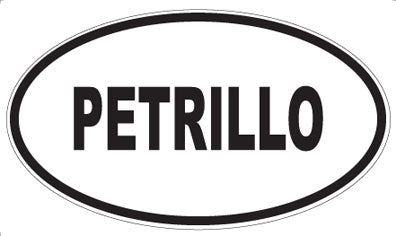 PETRILLO - Oval Magnet