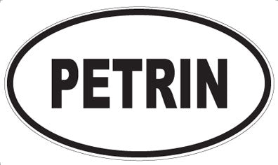 PETRIN - Oval Sticker