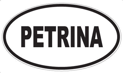 PETRINA - Oval Sticker