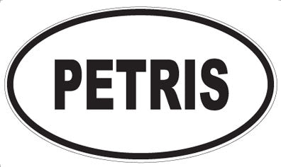 PETRIS - Oval Sticker