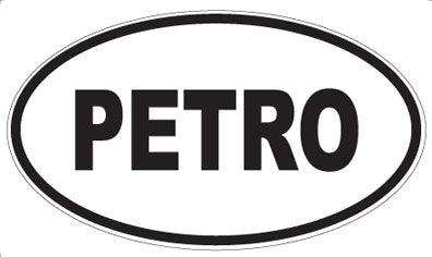 PETRO - Oval Sticker