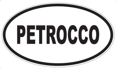 PETROCCO - Oval Sticker