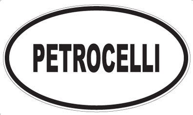 PETROCELLI - Oval Sticker