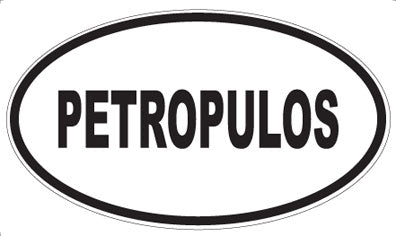 PETROPULOS - Oval Sticker