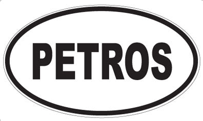PETROS - Oval Sticker