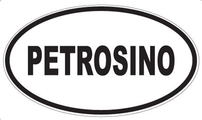 PETROSINO - Oval Sticker
