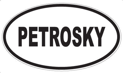 PETROSKY - Oval Sticker