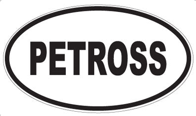 PETROSS - Oval Sticker
