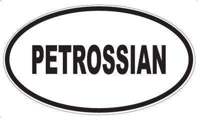 PETROSSIAN - Oval Sticker