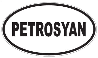 PETROSYAN - Oval Sticker