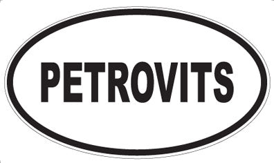 PETROVITS - Oval Magnet