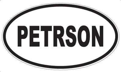 PETRSON - Oval Sticker