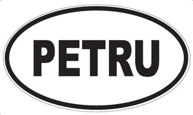 PETRU - Oval Sticker