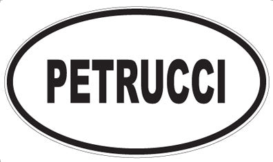 PETRUCCI - Oval Sticker