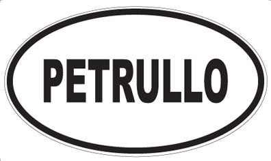 PETRULLO - Oval Magnet