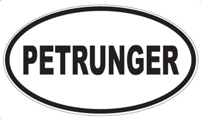 PETRUNGER - Oval Magnet