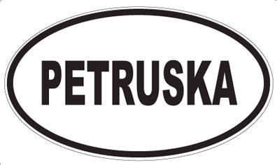 PETRUSKA - Oval Sticker