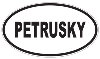 PETRUSKY - Oval Sticker