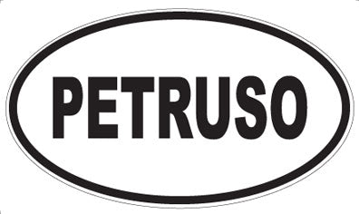 PETRUSO - Oval Magnet