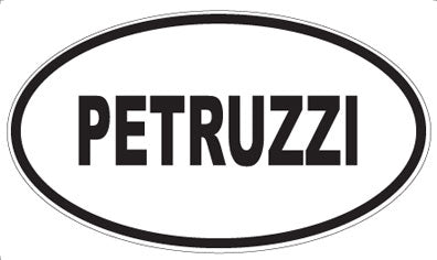 PETRUZZI - Oval Sticker