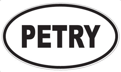 PETRY - Oval Sticker