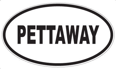 PETTAWAY - Oval Sticker