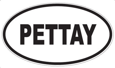 PETTAY - Oval Magnet
