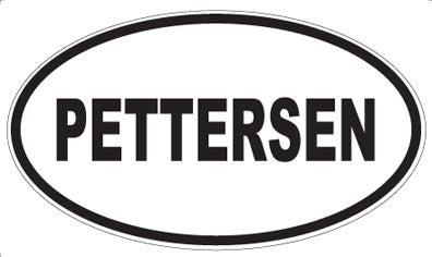 PETTERSEN - Oval Magnet