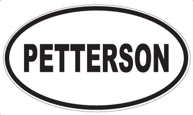 PETTERSON - Oval Sticker