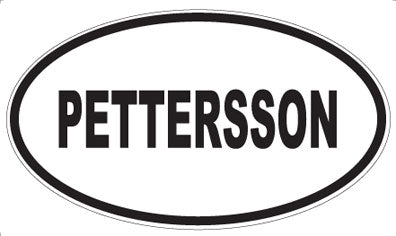 PETTERSSON - Oval Sticker