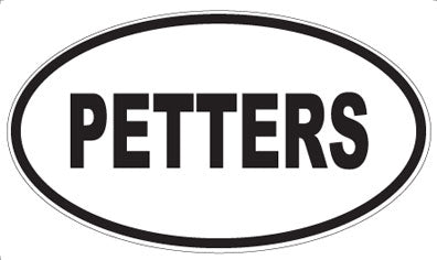 PETTERS - Oval Magnet