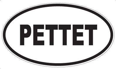 PETTET - Oval Magnet