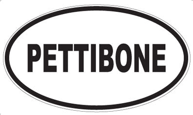 PETTIBONE - Oval Sticker