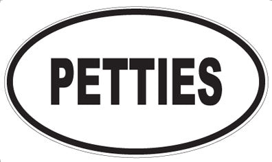 PETTIES - Oval Sticker