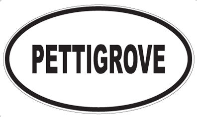 PETTIGROVE - Oval Sticker