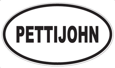PETTIJOHN - Oval Sticker
