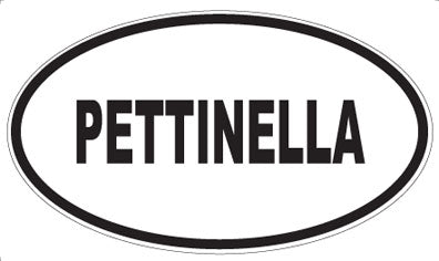 PETTINELLA - Oval Sticker