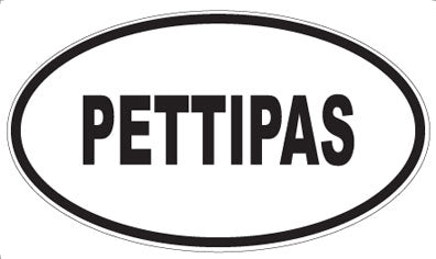 PETTIPAS - Oval Sticker