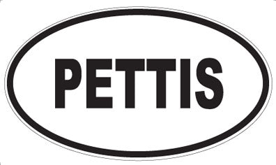 PETTIS - Oval Magnet